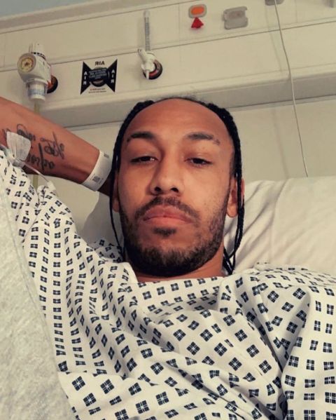 Pierre-Emerick Aubameyang has given update on his health